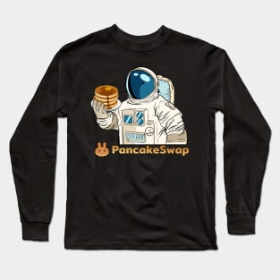 Pancakeswap Cake Crypto coin Crytopcurrency Long Sleeve T-Shirt